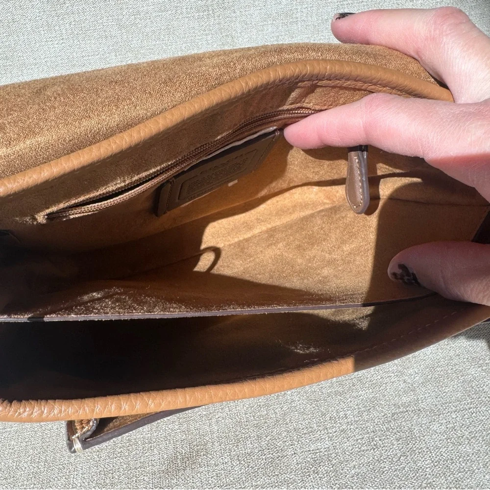 COACH Lucy Canvas and Leather Crossbody #CA622 - Picture 8 of 8